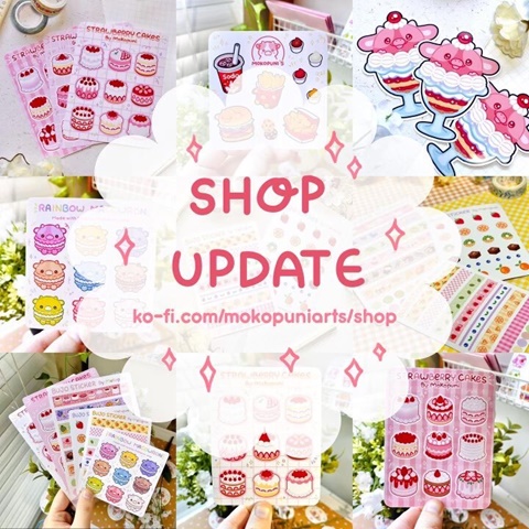 Sticker Sheets - Mayumikka's Ko-fi Shop - Ko-fi ❤️ Where creators get  support from fans through donations, memberships, shop sales and more! The  original 'Buy Me a Coffee' Page.