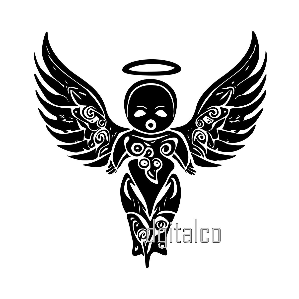 Maori Angel Vector Art - Cultural Fusion of Maori Art and Divine ...