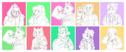 Previous compilation of doodle commissions