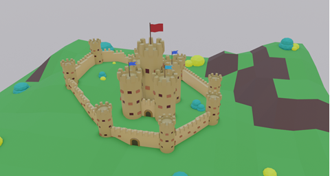 Castle diorama