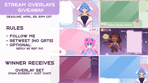 Twitter Overlay Set Giveaway