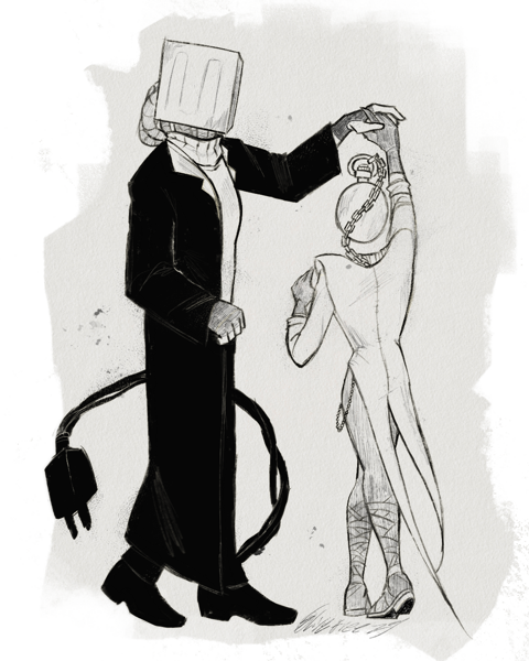 Dancing together-Jozef and Mr. Pocket