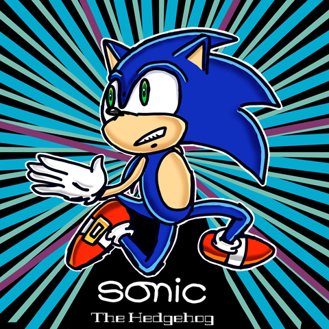 Sonic as a Jamiroquai album cover