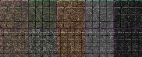 New brick/tile textures