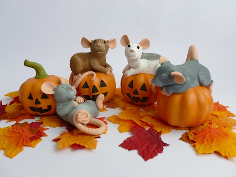 Halloween Themed Rat Ornaments