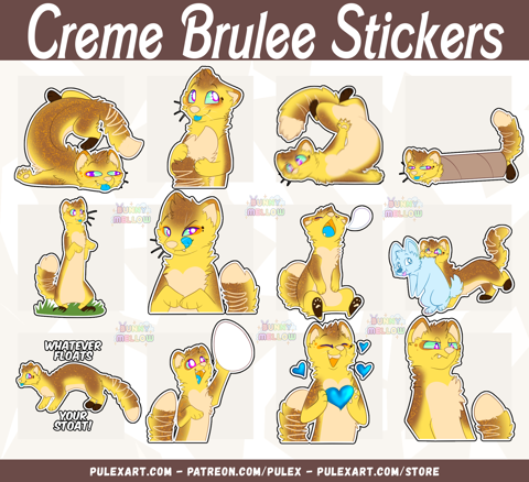 Creme Brulee Sticker Pack