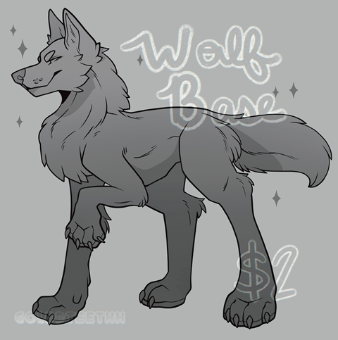 Wolf base - GoldCanines's Ko-fi Shop - Ko-fi ️ Where creators get ...