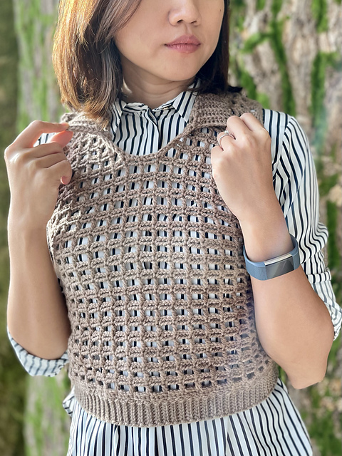 Meshy G Vest- Crochet Pattern - Andrea In Wooldeland's Ko-fi