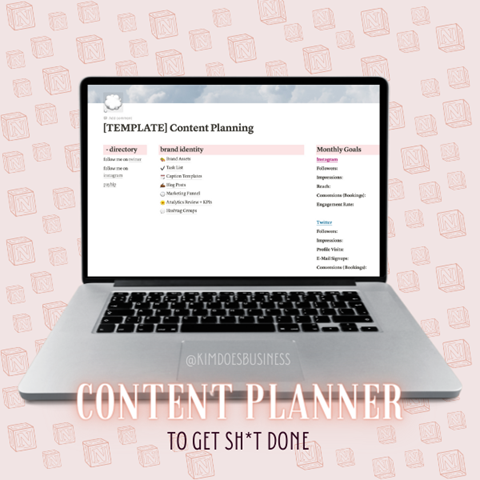 Content Planning Notion Template - Kimmy's Ko-fi Shop - Ko-fi ️ Where ...