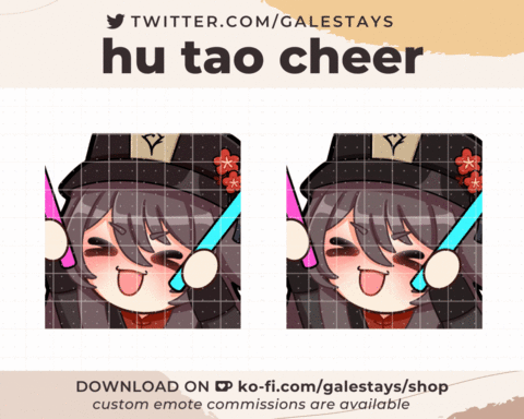 [Genshin Impact] Hu Tao Cheer Emote / Sticker ☆ Pay To Use - Gale's Ko ...