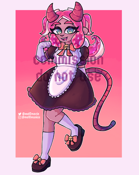 Cat Maid YCH comms :3c