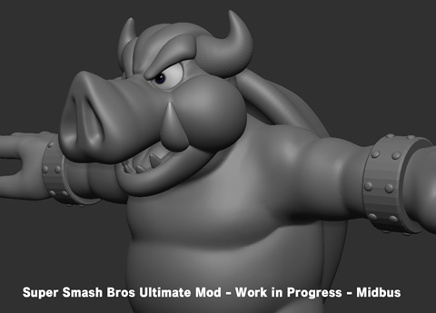 Super Smash Bros. Ultimate Mod WIP - Midbus 