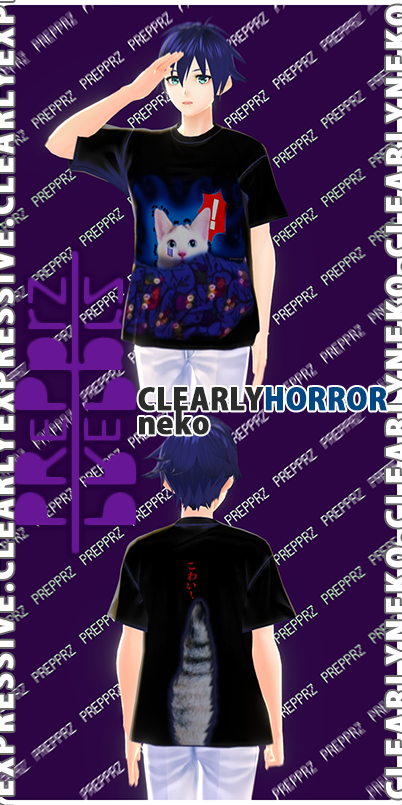 【VRoid】CLEARLYHorror neko shirt! 