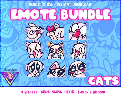 CAT LOVE EMOTE FOR TWITCH, DISCORD IN 5 COLORS - Voideyes's Ko-fi Shop -  Ko-fi ❤️ Where creators get support from fans through donations,  memberships, shop sales and more! The original 'Buy