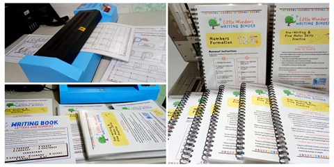 This week's finished products: Writing workbooks
