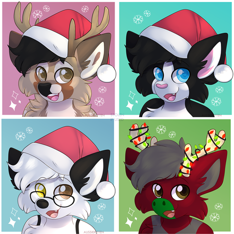 Recently Completed Christmas Icons [YCH Comms]