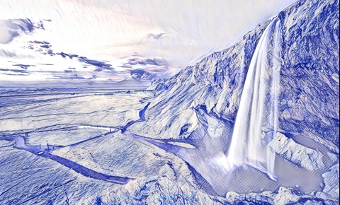 An Icelandic Waterfall