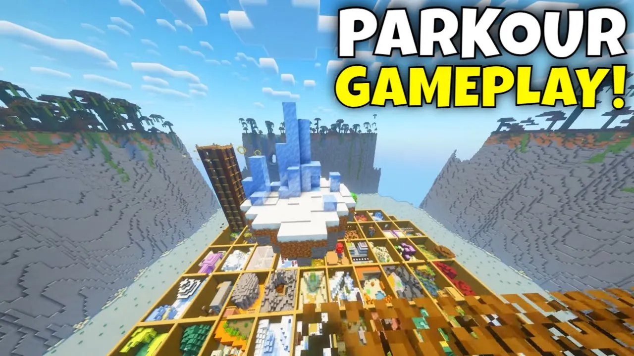 15 Minutes Minecraft Parkour Gameplay Parkour Pyramid 2 Full 4k60fps