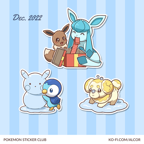 Pokemon Sticker Club (December 2022)