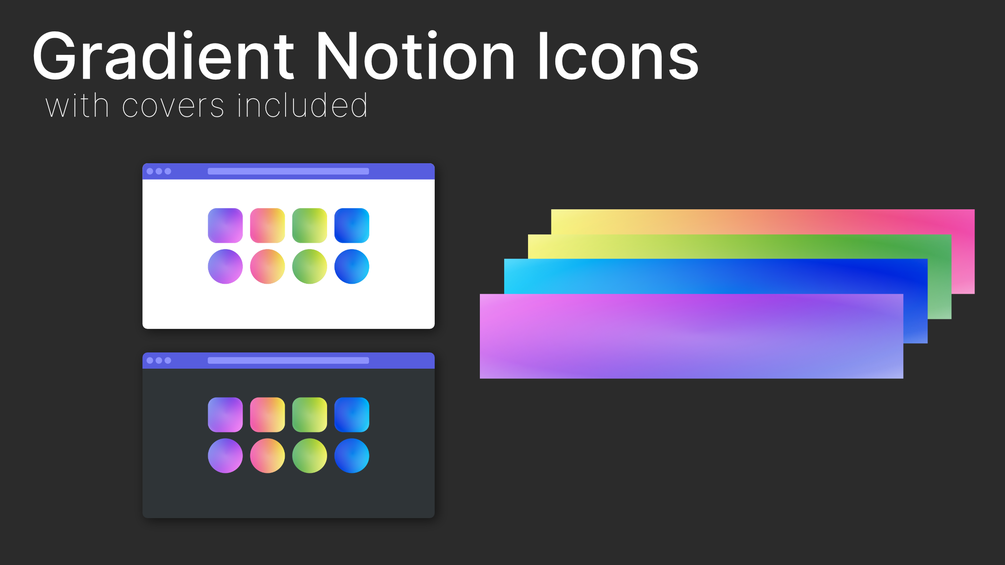 Gradient Icons for Notion coming to the shop!