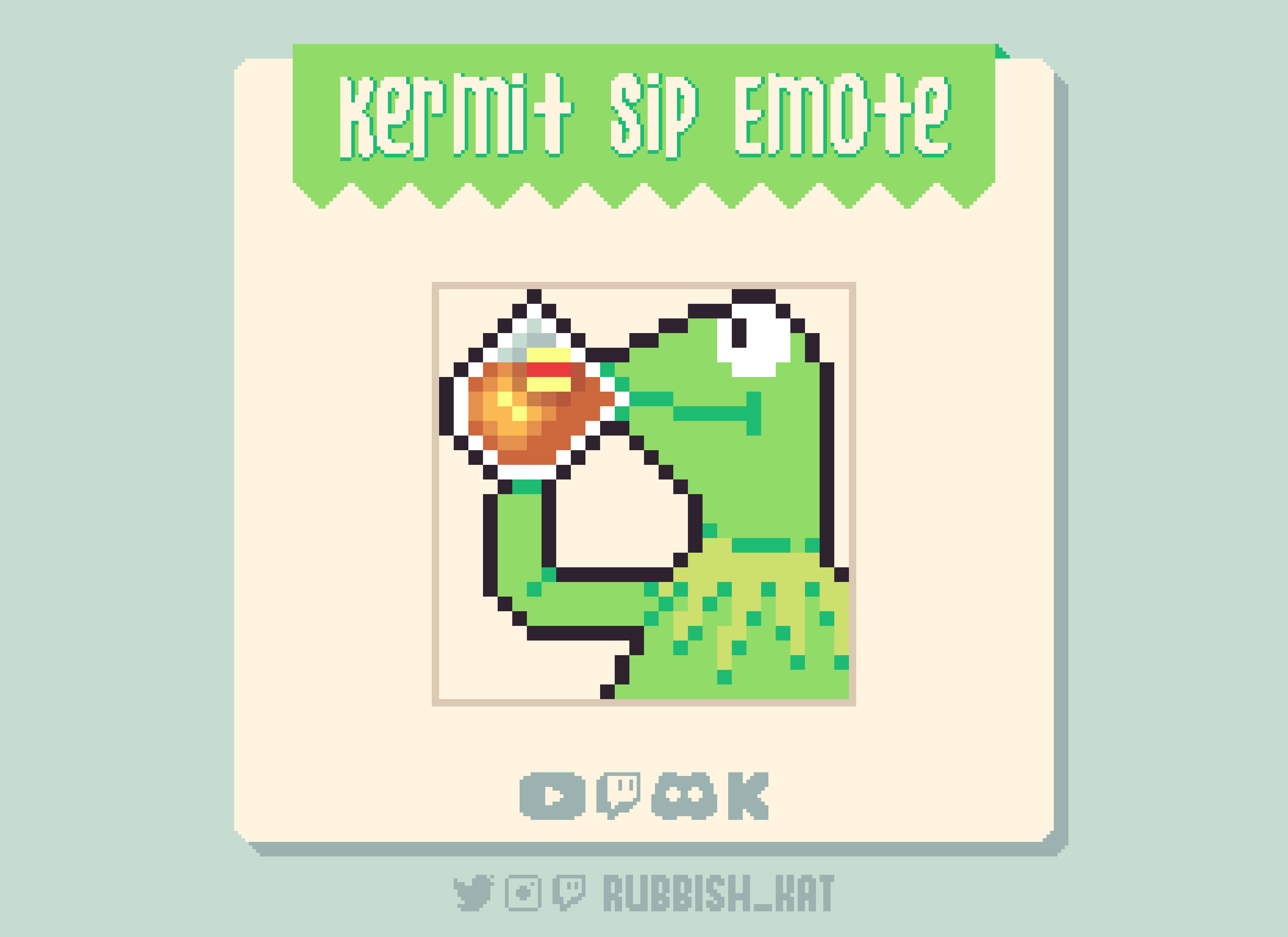 Pop Cat Animated Pixel Art Emote for Twitch, Discord &  | Ready to  use