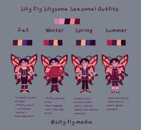 Sillysona Seasonal Outfit Mini-Refs