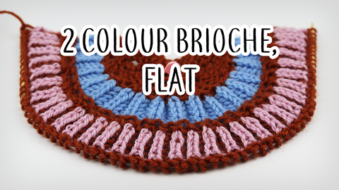 How to knit 2 colour brioche - free tutorial!
