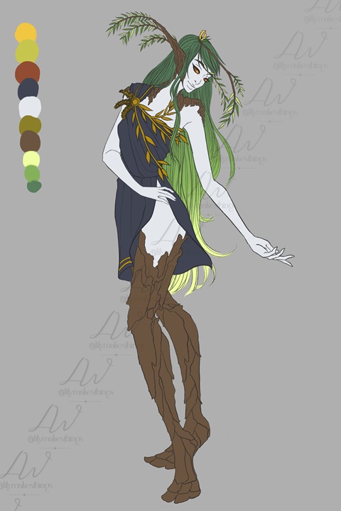 Willow tree dryad wip 