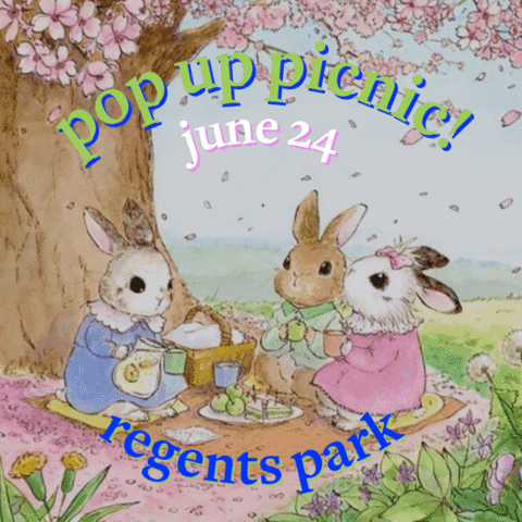 JUNE 24: pop-up picnic @ regent’s park! 🌷🧡☀️