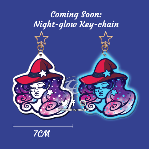 Star Witch Key-chain Mockup