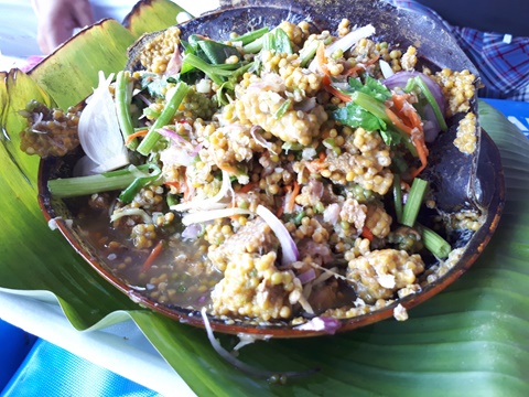 Thai food, pimp egg salad