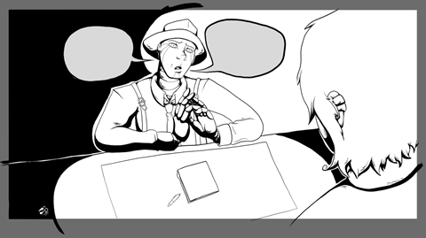 WIP shot from MHSF panel 1 page 10 chapter 1