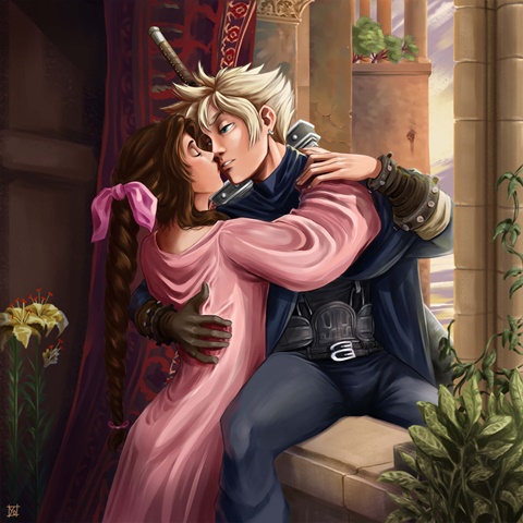 Aerith and Cloud