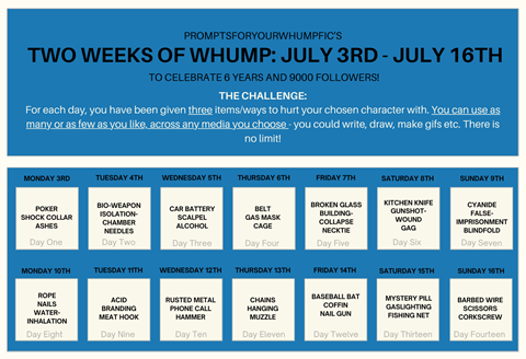 Two Weeks of Whump!