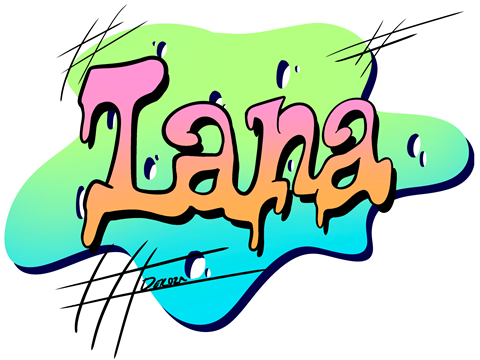 'Lana' Graffiti Logo