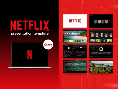 presentation netflix canva