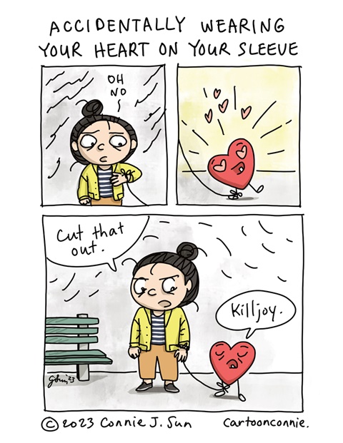 Accidentally Wearing Your Heart On Your Sleeve