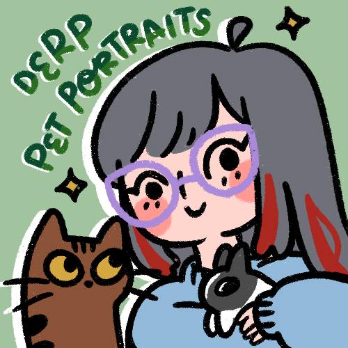 Commissions Open: Derp Pet Portraits