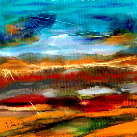 Watercolour Abstract Landscape