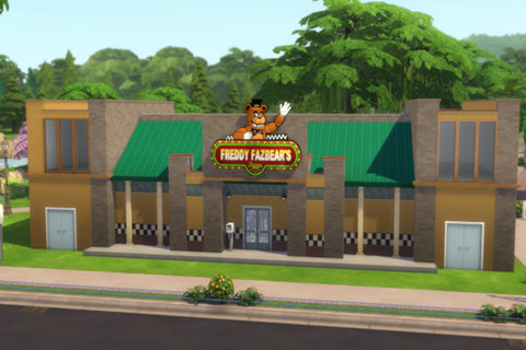 Sims 4 Lot Build - Freddy Fazbear's Pizza Place