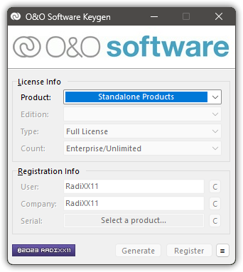O&O Software Keygen 1.21