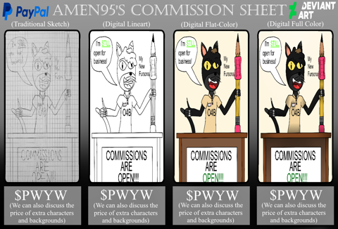 My Commission Sheet (PWYW)