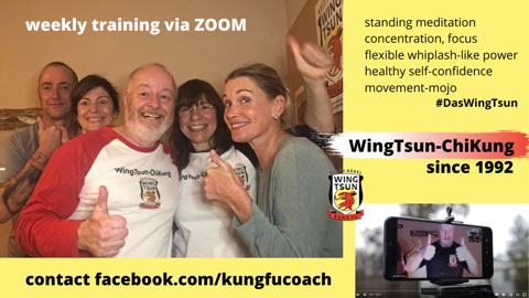 Weekly WingTsun-ChiKung ZOOM training with Ralph