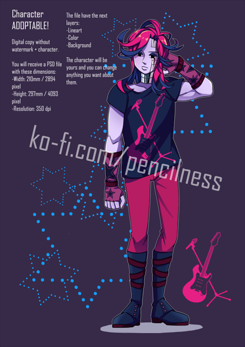 Spidersona Adopt #3 - kailynvrse's Ko-fi Shop - Ko-fi ❤️ Where