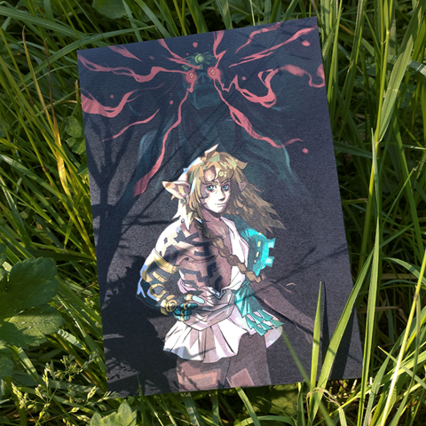 FOIL Art Prints A5 Zelda x Link TOTK – lisabaggy