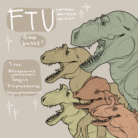 FTU Dinosaur Bases - Blu's Ko-fi Shop - Ko-fi ️ Where creators get ...