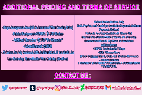 Additional Prices and Terms Of Service