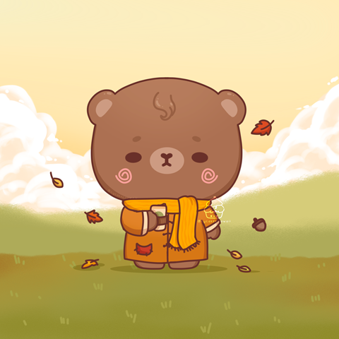 Cute Fall/Autumn Bear