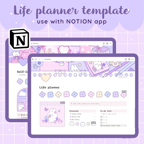 Dreamy Notion Life Planner by lynhnov - Lynh Nov's Ko-fi Shop - Ko-fi ️ ...