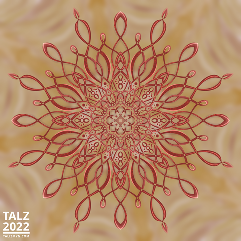 2022 March 09: Red Woven Mandala
